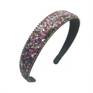 Multicolor Gemstone Sparkly Headband, Holiday Parties, Weddings, Casual